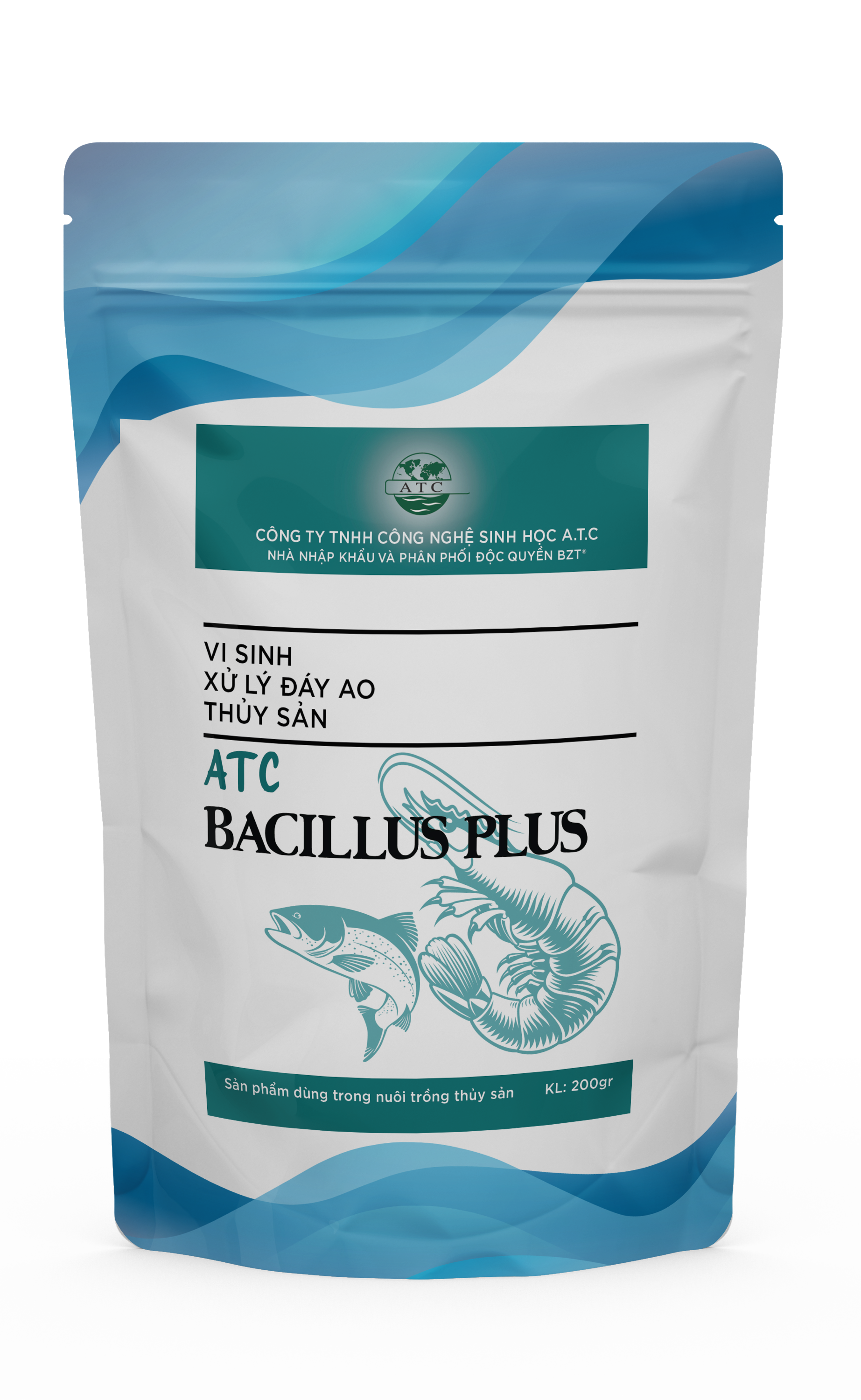 Men vi sinh xử lý đáy ao ATC-Bacillus Plus 200gr