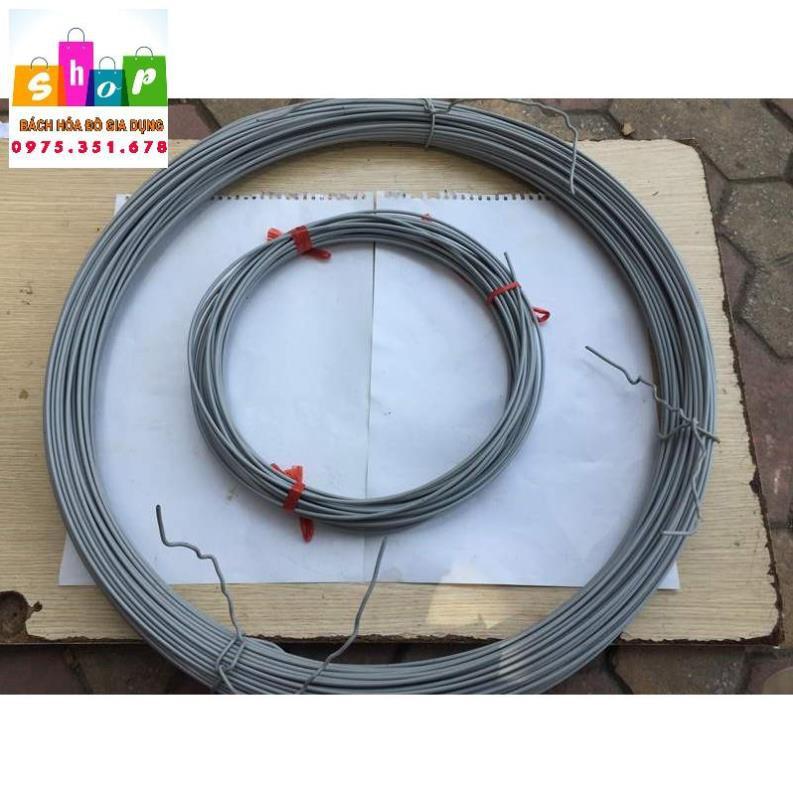 1kg dây kẽm bọc nhựa dùng uốn cây cảnh và làm dây phơi 2mm,4mm màu xanh màu màu trắng giao ngẫu nhiên