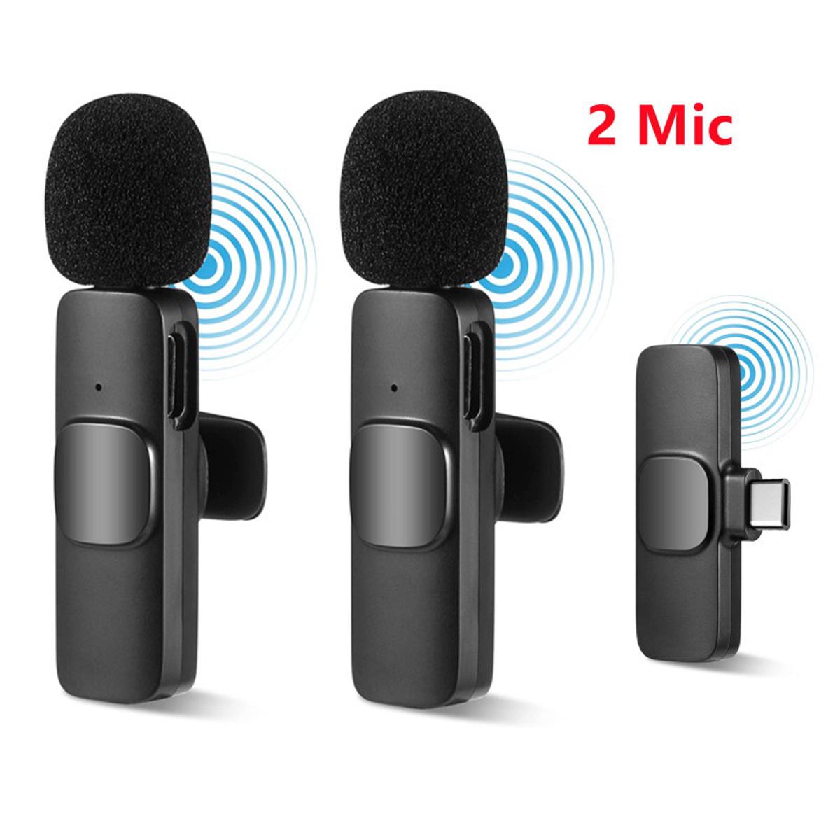 MICROPHONE K9-2 + TYPE/C BAO GỒM 2 MICRO THU GIỌNG SIÊU RÕ-HT