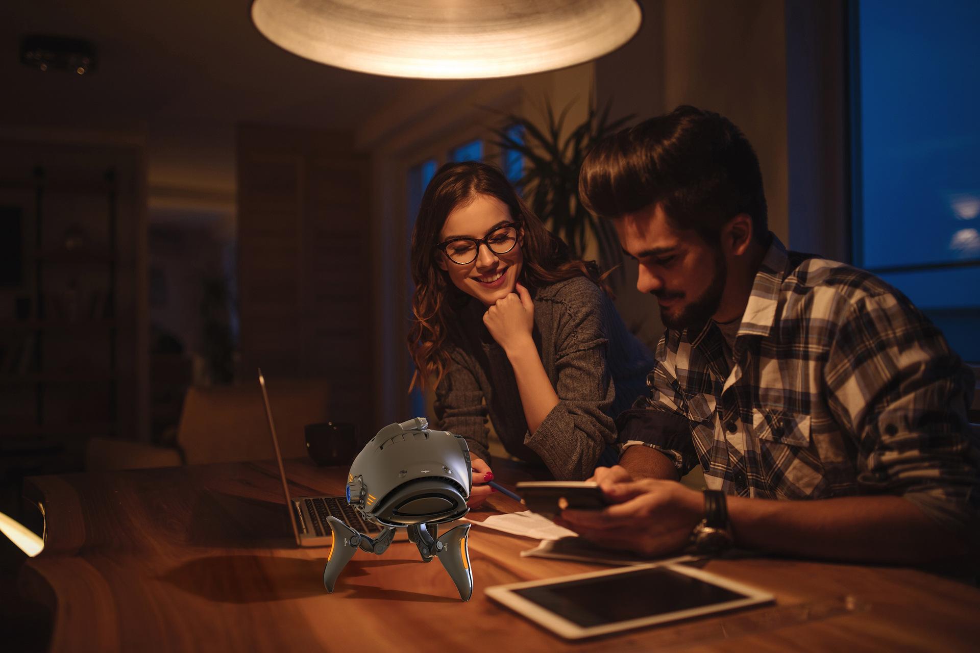 Robot chất lượng cao robot không dây bluetooth loa siêu loa siêu âm trung tâm âm nhạc âm thanh bao quanh tws tốt hơn cho máy tính tv caixa de som Color: Green