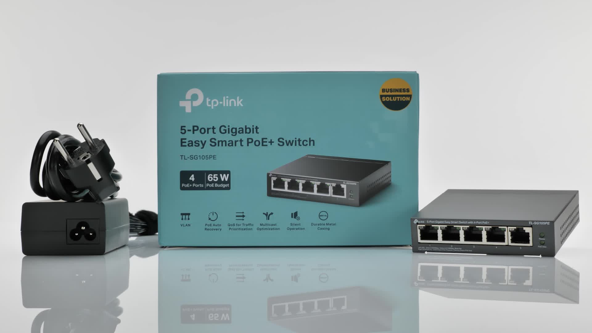 Switch TP-Link TL-SG105E (Gigabit (1000Mbps)/ 5 Cổng/ Smart Switch/ Vỏ Thép)-hàng chính hãng
