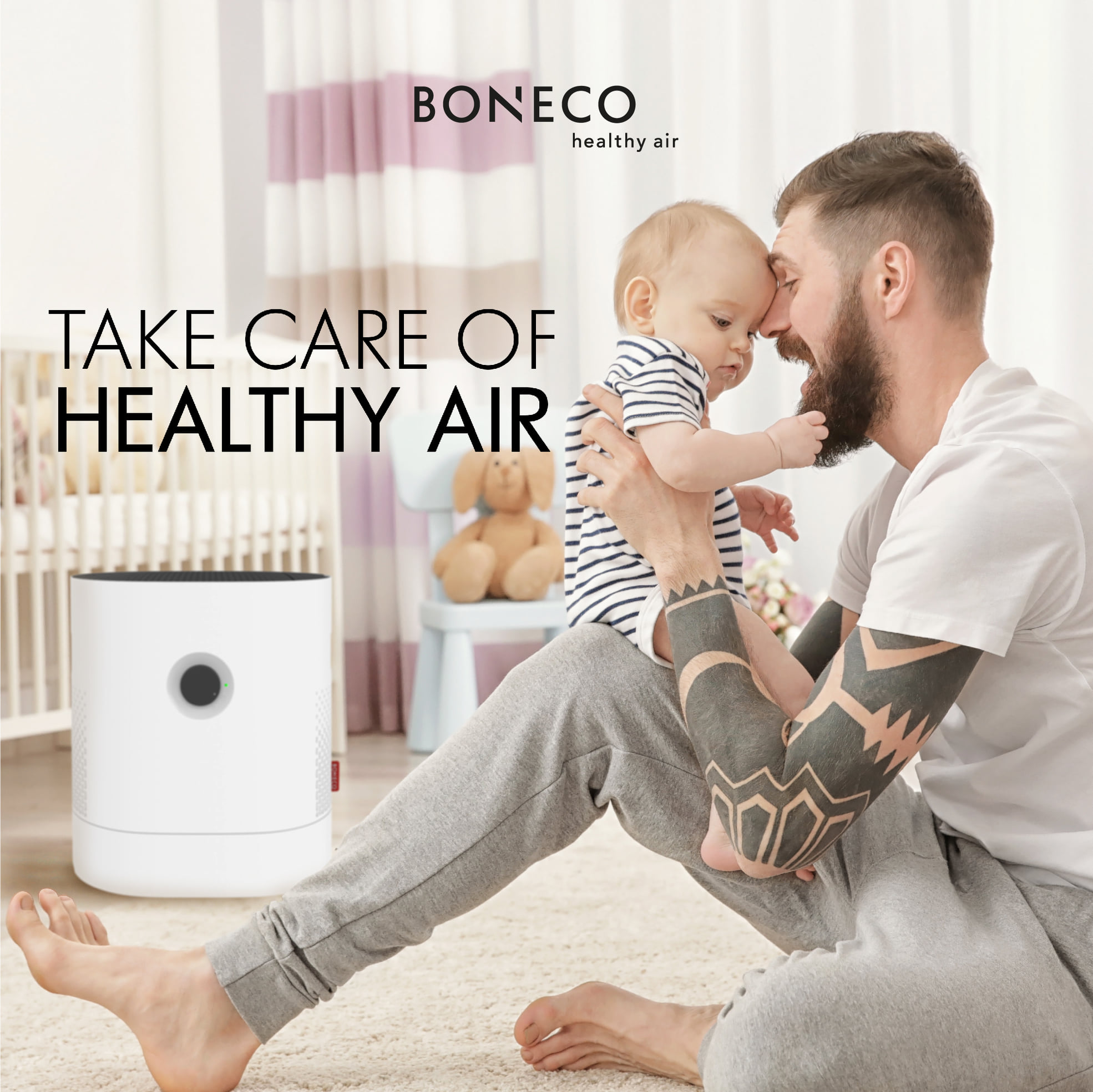 Máy Lọc Không Khí Kết Hợp Tạo Ẩm Cao Cấp BONECO H320 Khuếch Tán Tinh Dầu, Lọc Bụi, Kháng Khuẩn - Hàng Nhập Khẩu Thuỵ Sỹ