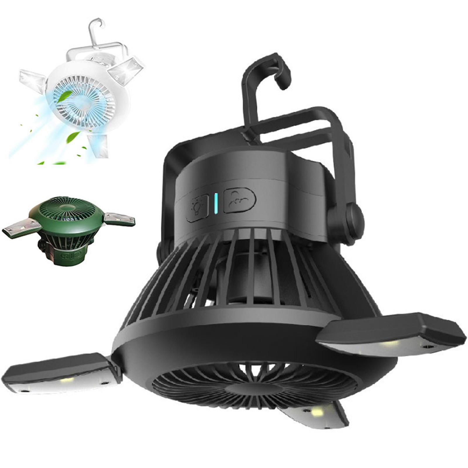 USB Desk Fan Outdoor Solar LED Camping Light Lamp Flashlight Rechargeable