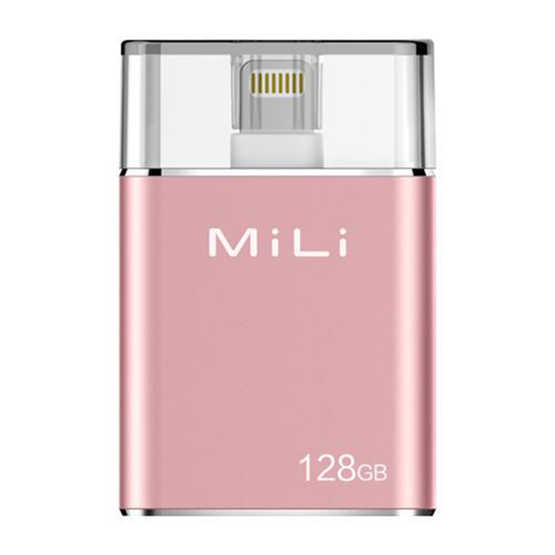 Ổ Cứng Di Động Mili IDATA 128GB USB 3.0 (Hồng) - Hàng Chính Hãng