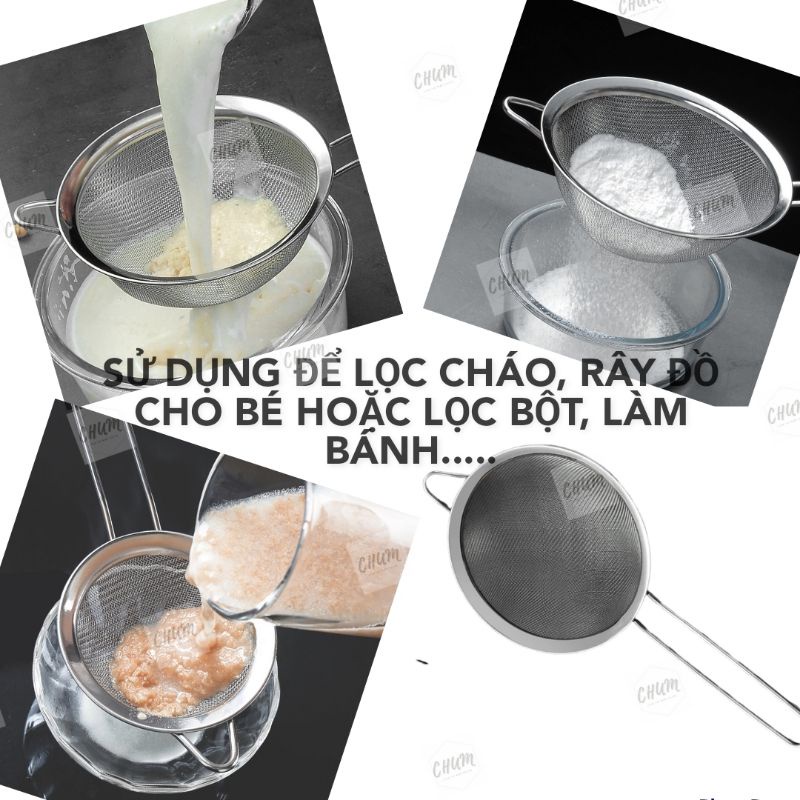 Rây lọc cháo siêu mịn cho bé ăn dặm, Rây lọc cháo siêu mịn, rây lọc mẻ siêu nhuyễn - ssshop phụ kiện