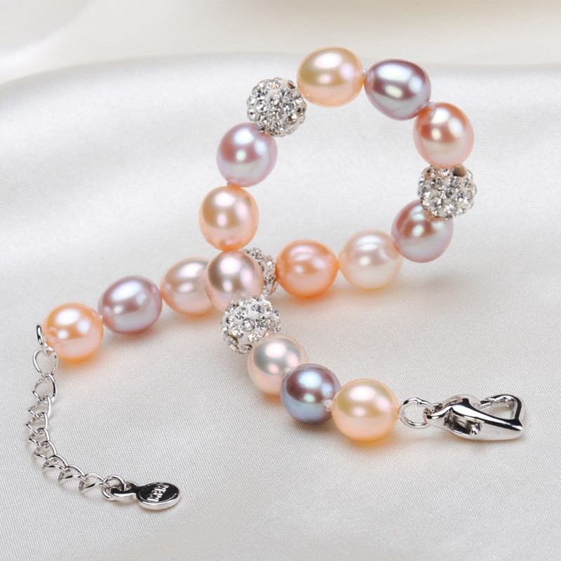 Chuỗi Vòng Tay Ngọc Trai Tự Nhiên - Đơn Mix Màu Phối Gốm - Trang Sức Cô Tấm - MIXCERA PEARL - COTAMT1904