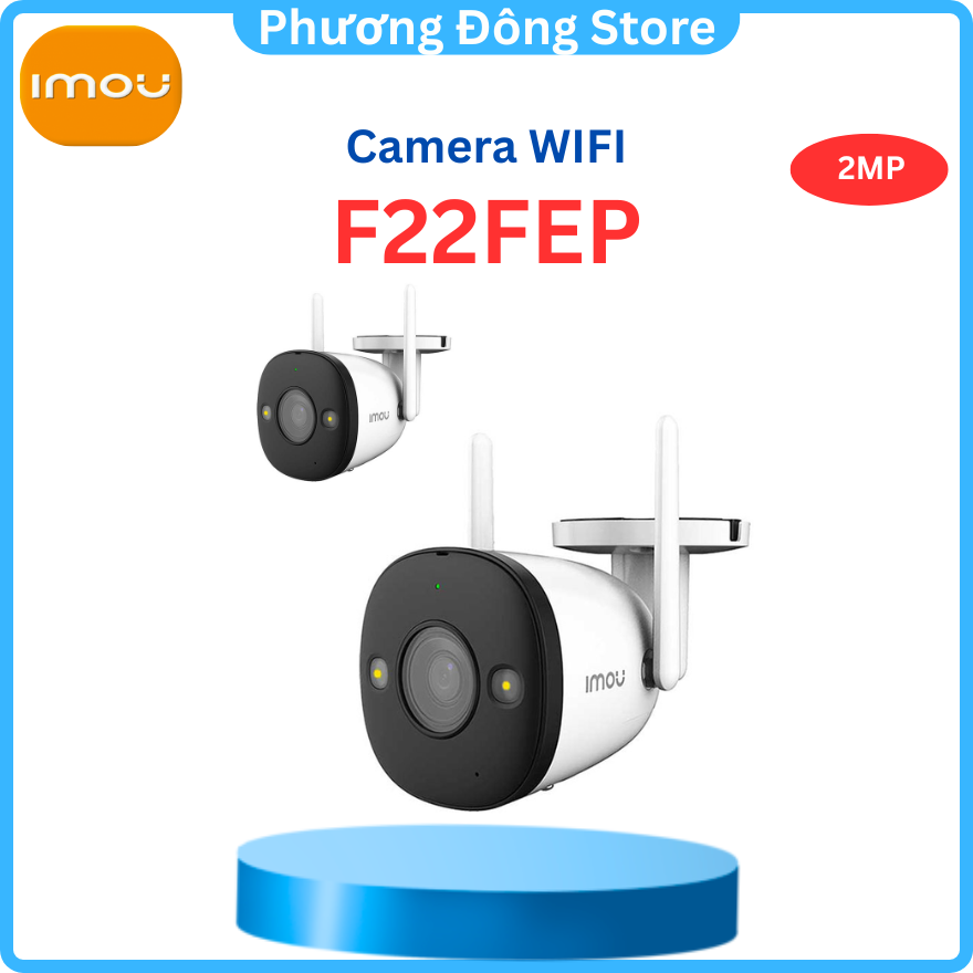 Camera Wifi Ngoài Trời IMOU F22P, F22FP 2MP Chông Nươc, Có Mic Thu Âm – Hàng chính hãng – F22FEP Đàm Thoại 2 Chiều – Kèm thẻ 64GB