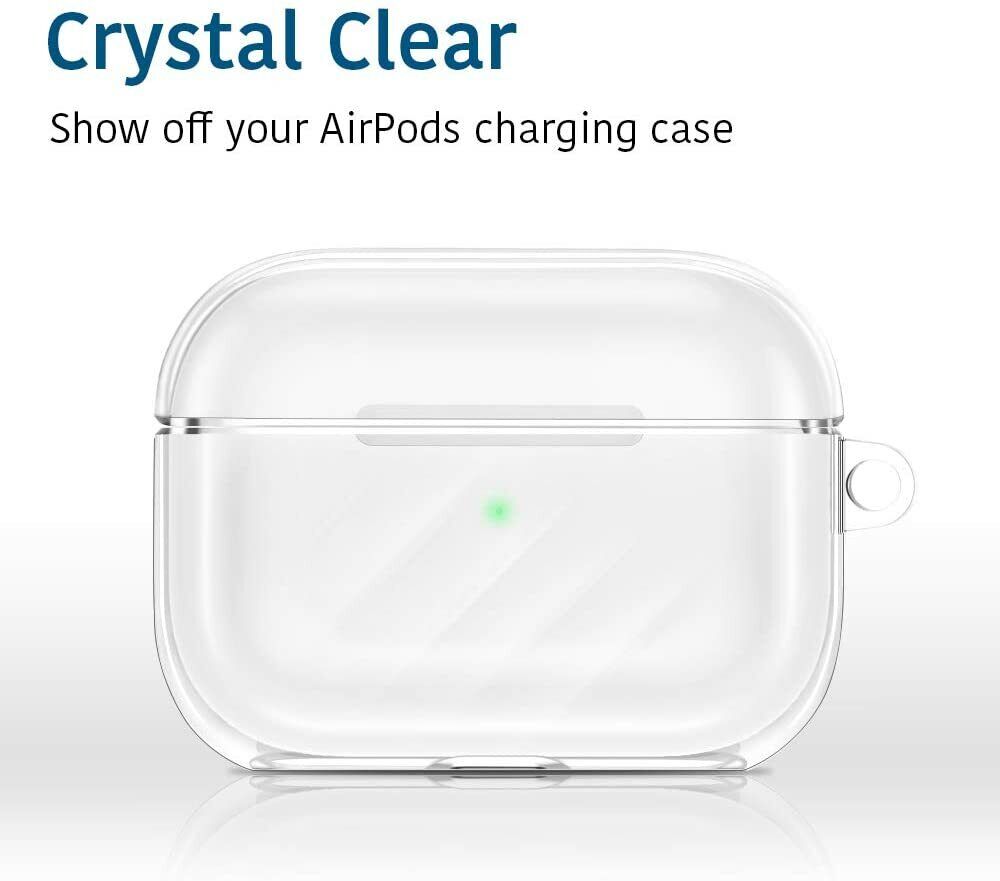Bao case chống sốc trong suốt cho Airpods Pro 2 2022 hiệu Likgus Clear Shell (Mỏng 0.8mm, bảo vệ toàn diện, vật liệu cao cấp) - Hàng nhập khẩu