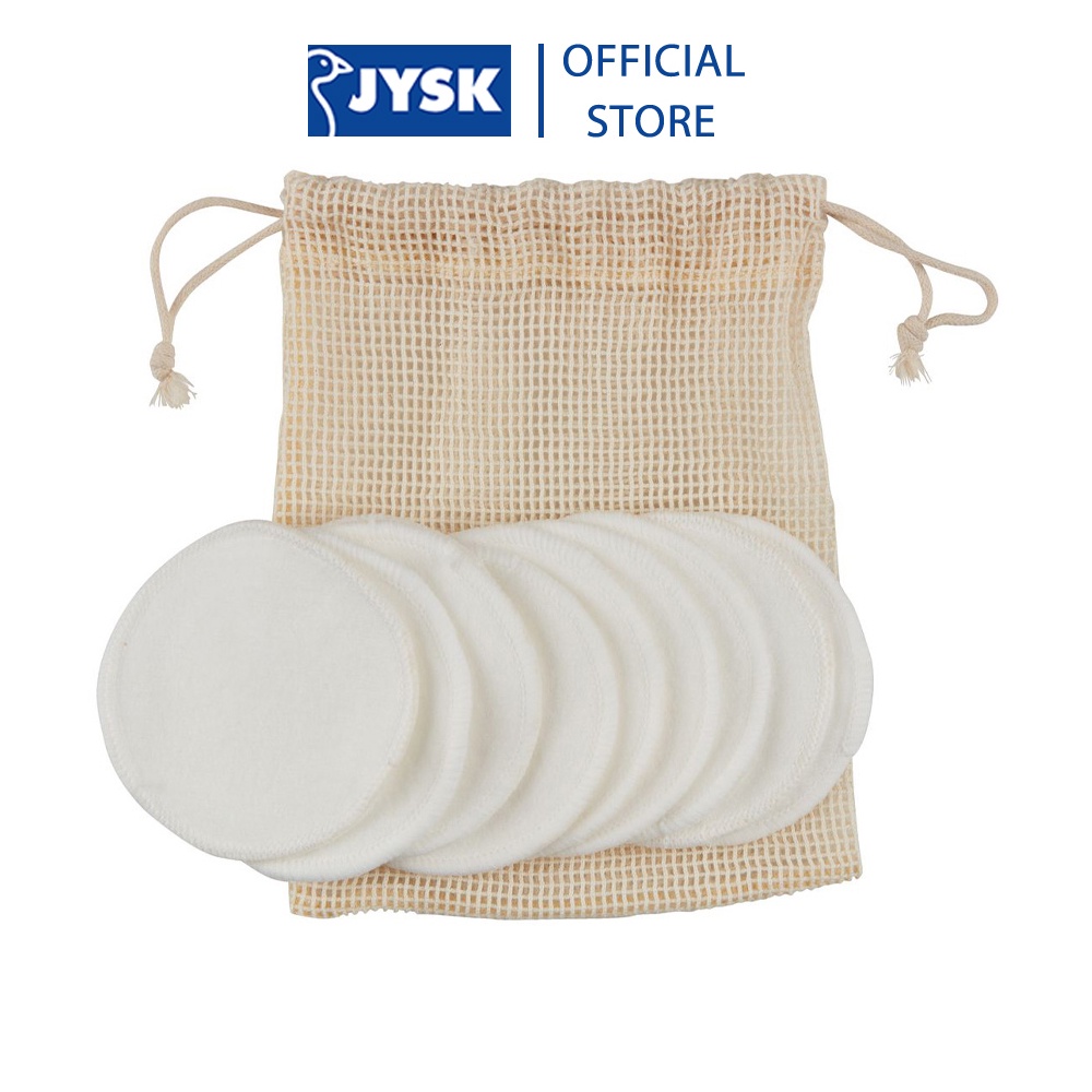Bộ 10 bông tẩy trang | JYSK Vad | cotton sợi tre | DK8cm