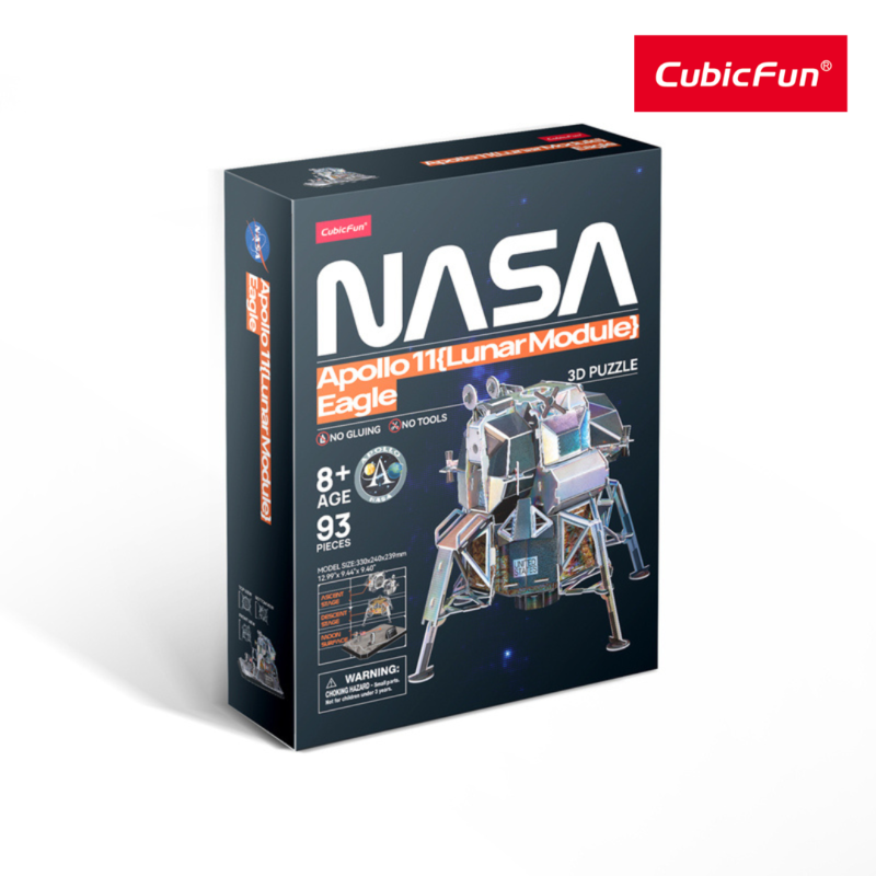 Đồ Chơi CUBIC FUN Xếp Hình 3D Nasa: Khám Phá Mặt Trăng - Apollo 11 DS1058H