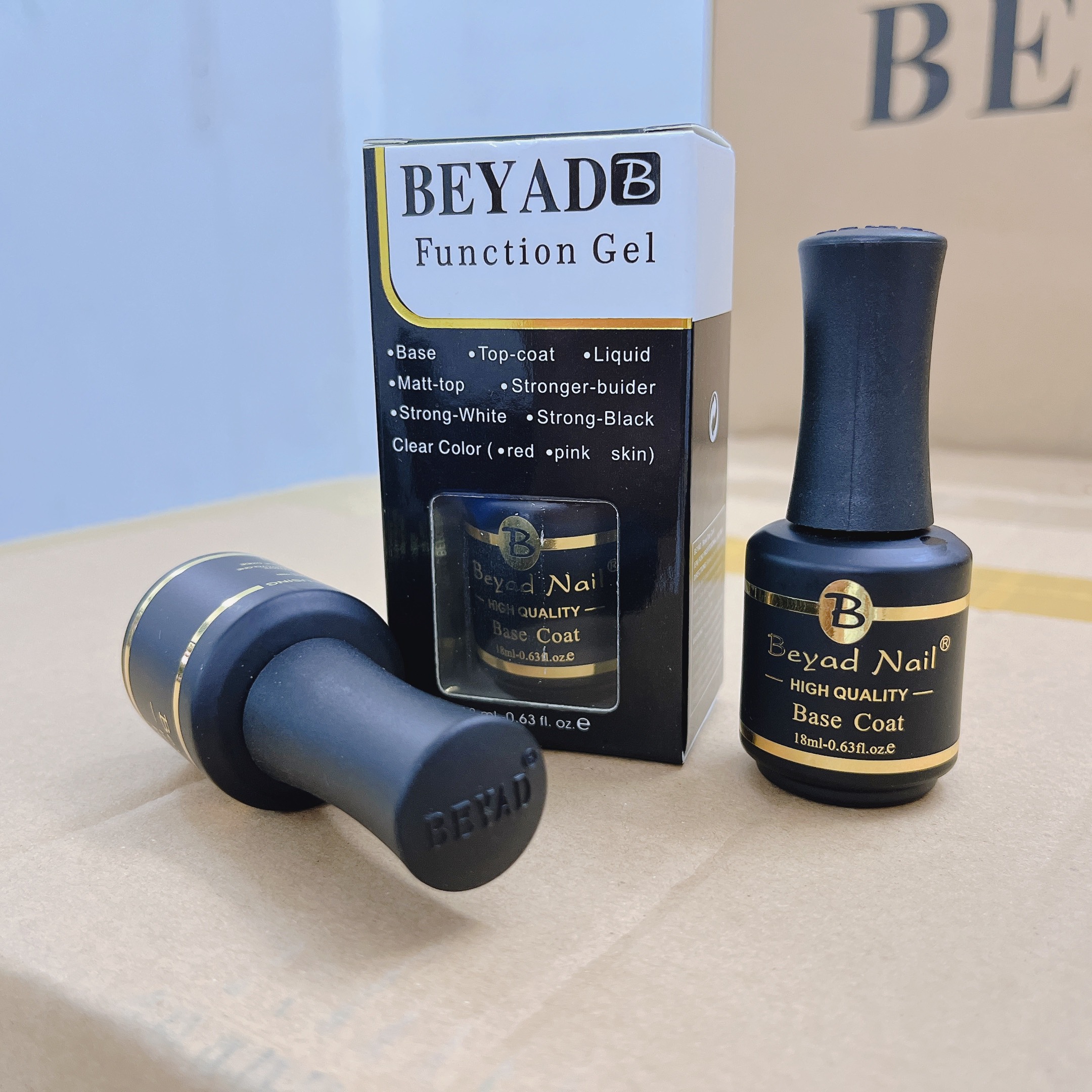 Base top Beyad cao cấp - sơn gel liên kết và top phủ rất bền và bóng 18ml