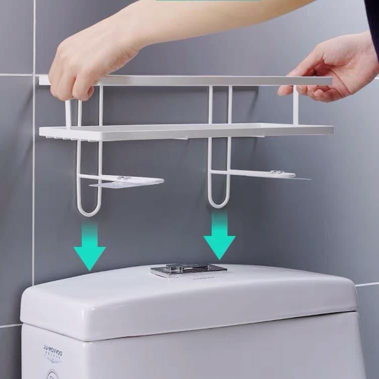 Kệ Sắt Sơn Tĩnh Điện Để Bồn Cầu Tiện Lợi