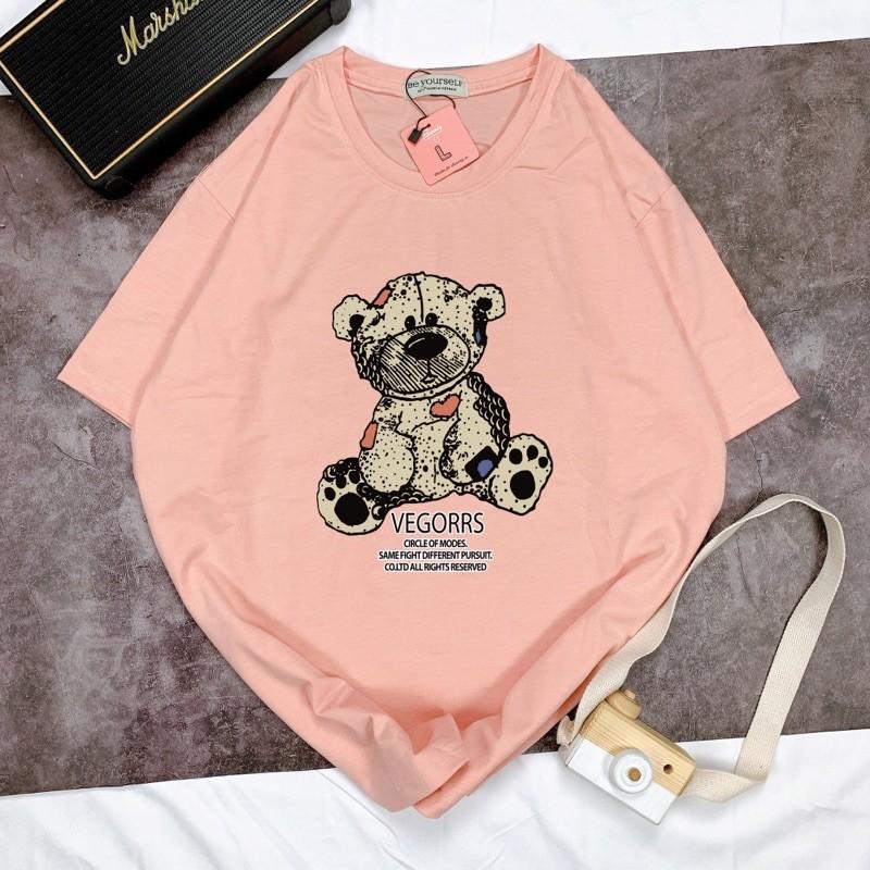 Áo Thun Tay Ngắn UNISEX GẤU BEAR - Hình chụp thật