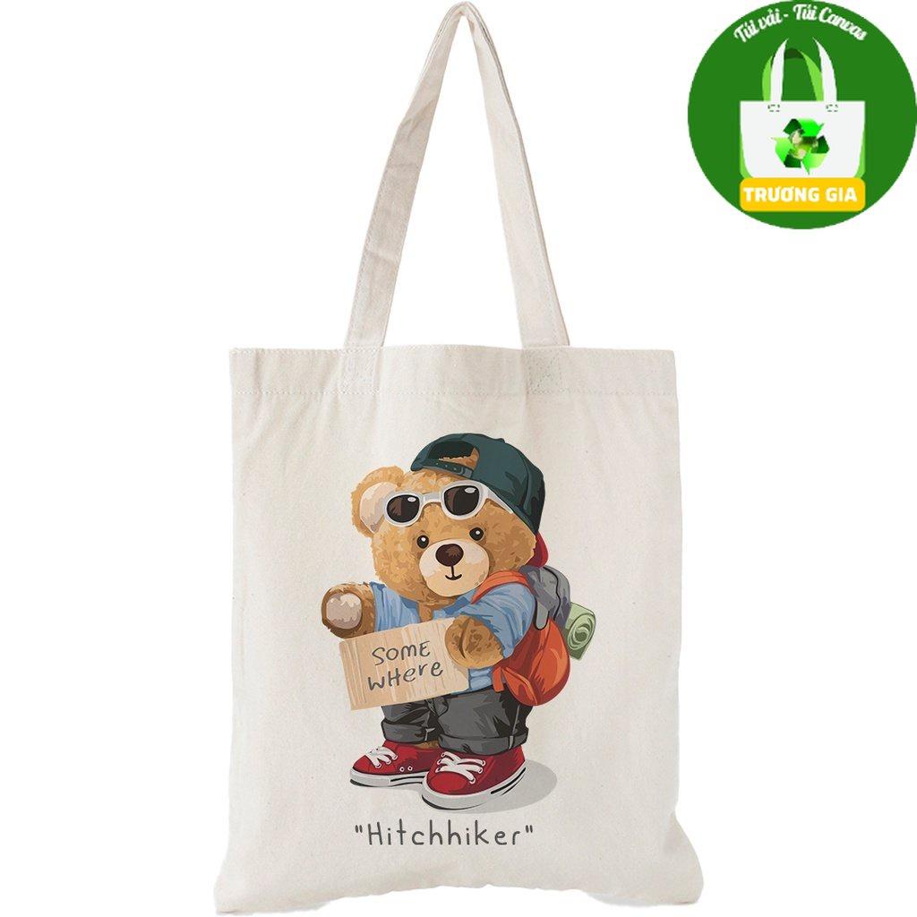 Túi vải Canvas Trương Gia Túi Vải - Túi Canvas bộ sưu tập Gấu Quý Tộc - nhiều kích thước