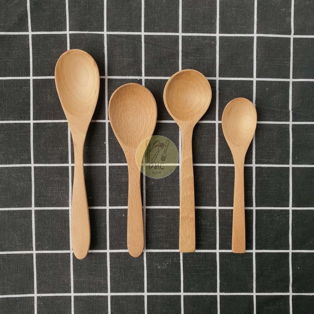 Thìa , Muỗng, Nĩa, Dĩa gỗ Beech thủ công đẹp mắt, đa dang kích thước