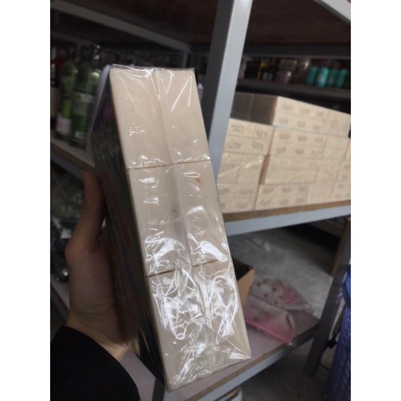 Lốc 12 bánh xà phòng cám gạo ThaiLand Jam Rice Milk Soap, xà phòng tắm giúp trắng da giảm mụn lưng