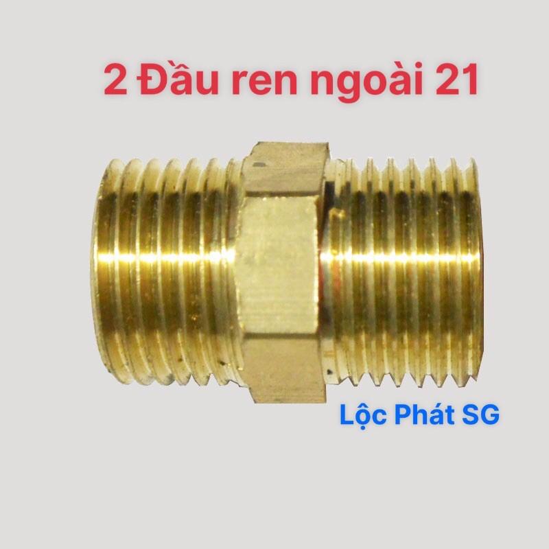 Răng trong - Răng ngoài (bằng đồng thau) phi 21-21, 27-21, 27-27, phụ kiện đồ nước có ren đồng