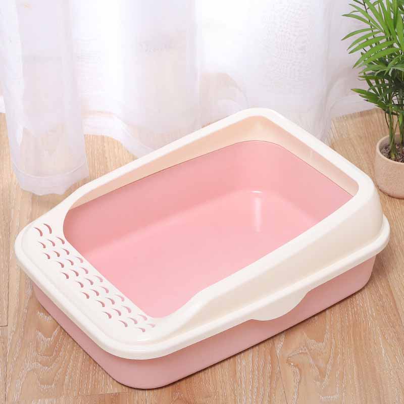 Bồn cát hình chữ nhật cho mèo - Genyo cat litter box 016 ( màu giao ngẫu nhiên )