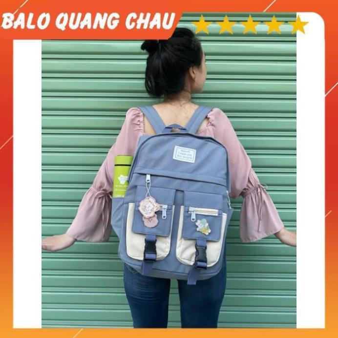 Balo Nam Nữ Đi Học Kekemi TẶNG KÈM STICKER Balo Hot Trend Làm Mừa Làm Gió
