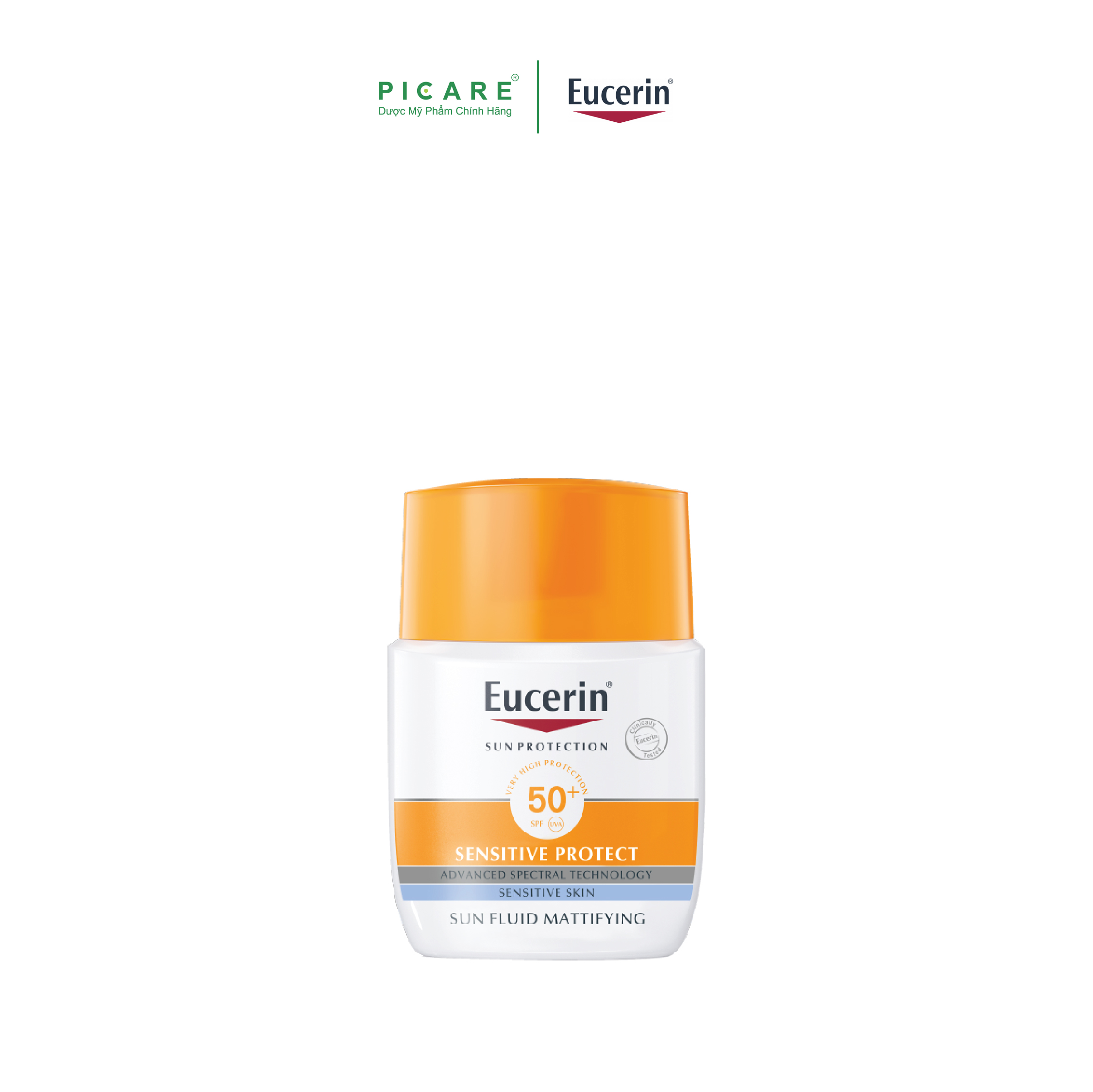 Kem Chống Nắng Eucerin Sun Fluid Mattifying SPF 50+ (50 ml), Cho Da Thường, Da Hỗn Hợp