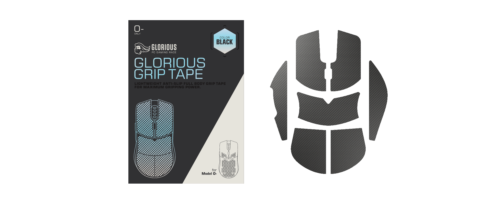 Miếng dán chống trượt Glorious Grip Tape cho chuột Model O / O Wireless - Hàng Chính Hãng