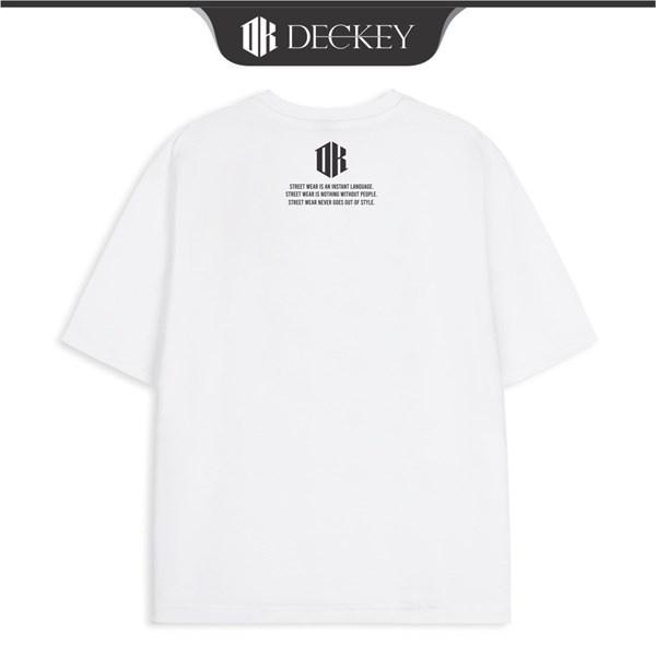 Áo Thun Cotton Unisex Nam Nữ Form Rộng DECKEY GREY