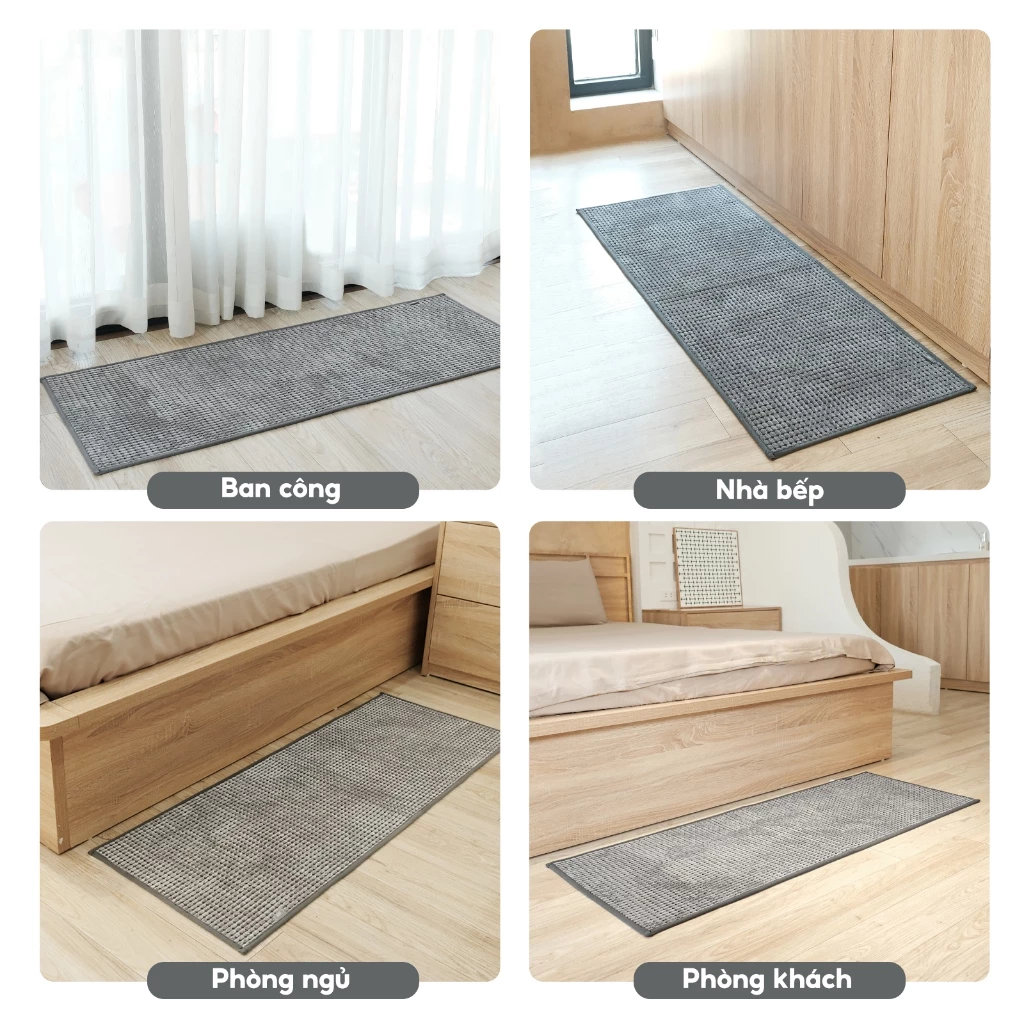 Thảm trải sàn siêu thấm nước Lê bên Làng LBL8585 size 120x45cm