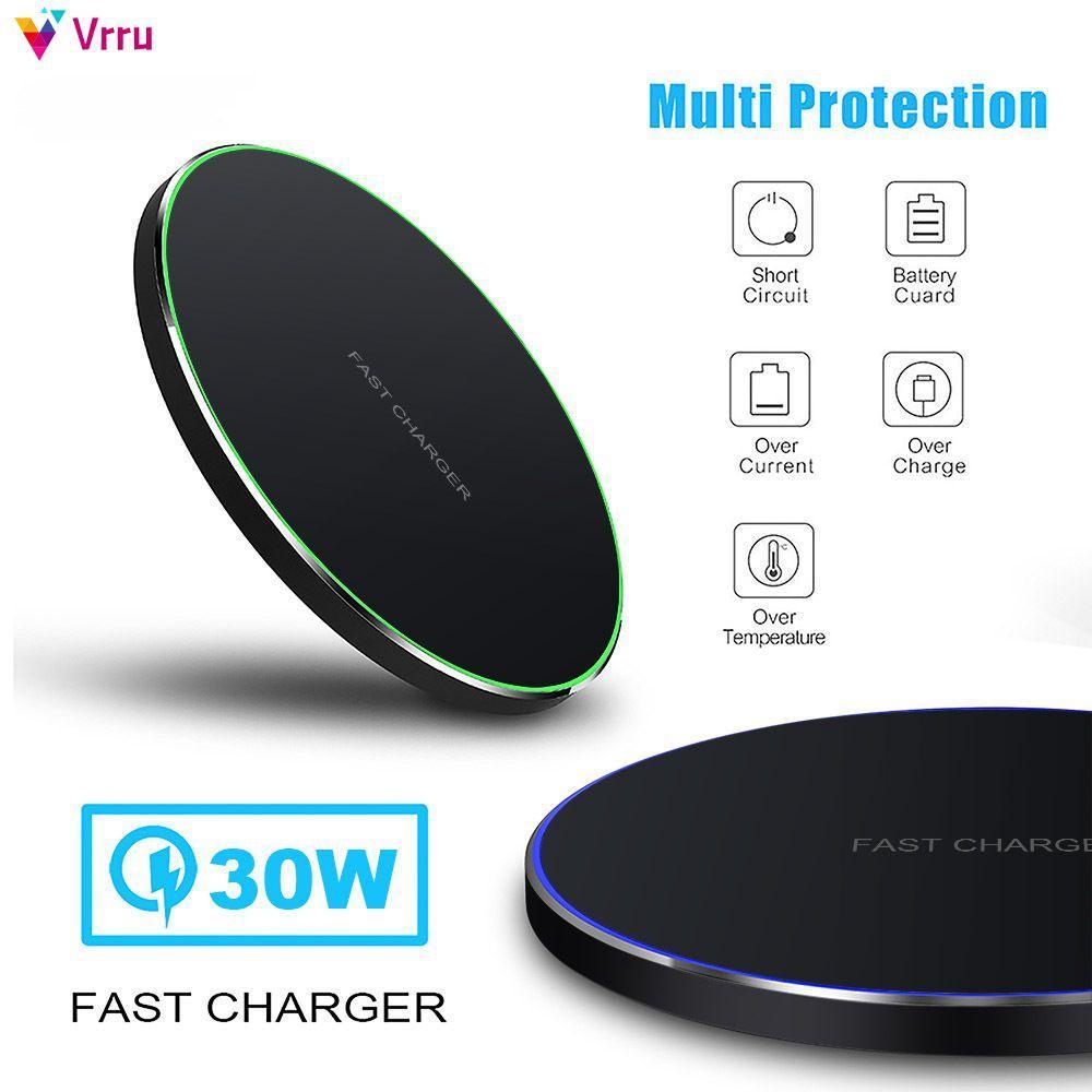 Đế sạc nhanh Qi 30w không dây cho Xiaomi Mi 9 Pro Iphone 12 X Xs Max Xr 8 Plus
