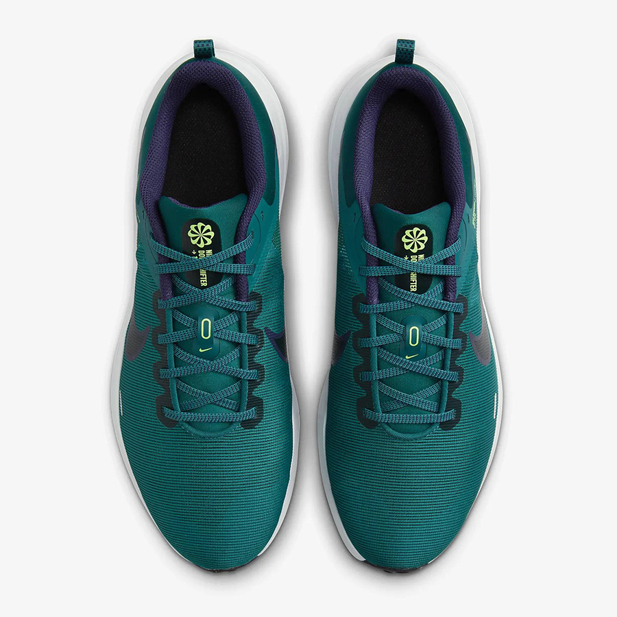 Giày chạy bộ nam NIKE NIKE DOWNSHIFTER 12 - GEODE TEAL/BLACK-PURPLE INK-LIME BLAST - 10 US