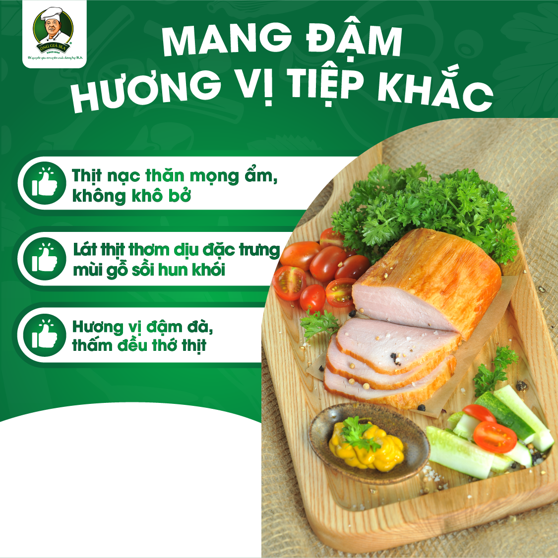 [Chỉ Giao Hà Nội] Thăn lợn hun khói 300g