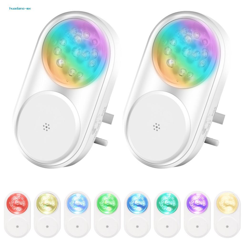 Bộ 2 Đèn LED RGB Nhiều Màu Sắc Ấm Áp Điều Khiển Thông Minh