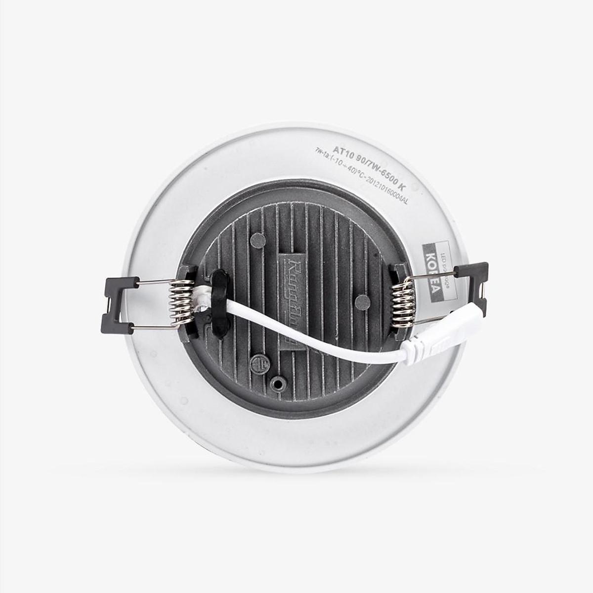 Đèn LED Rạng Đông Âm trần Downlight Viền vàng 110/9W Model: AT10 110/9W