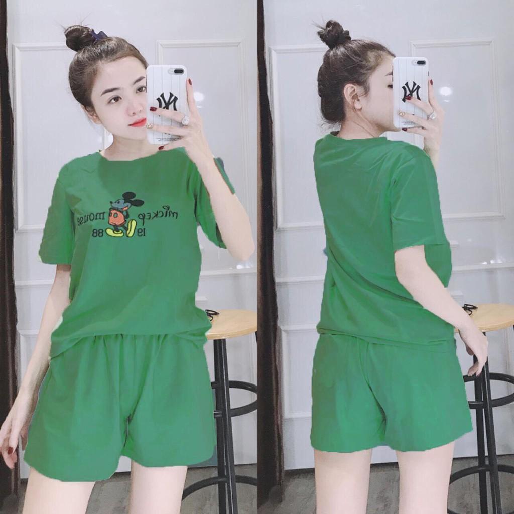 Set áo thun nữ quần đùi mặc nhà nhiều màu xinh xắn MK / CÓ SIZE XXL
