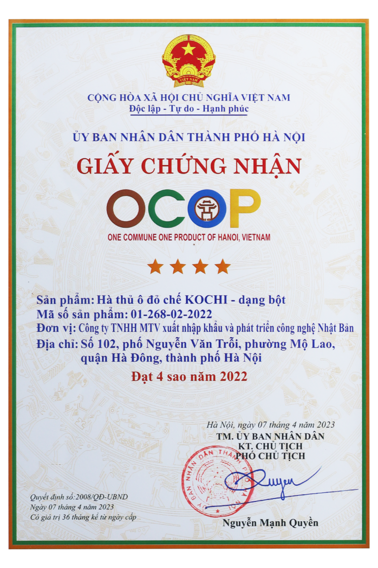 Hà thủ ô đỏ chế Kochi dạng bột Hộp 250g