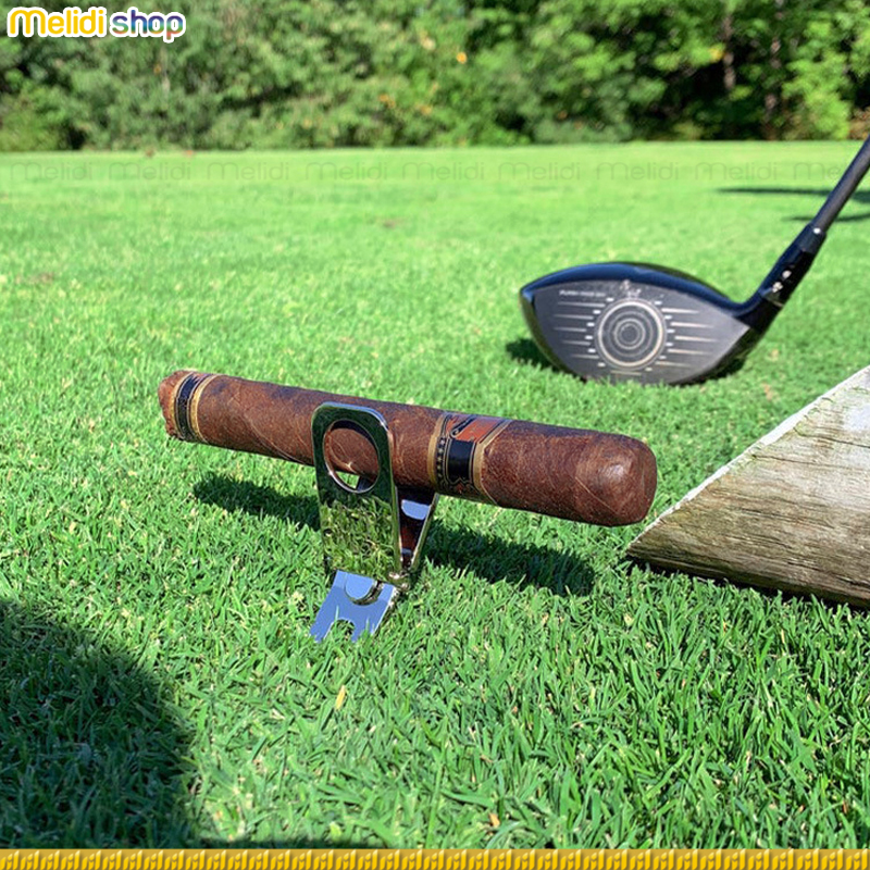 COHI LX2 - Gác Cigar 1 Điếu Đa Năng Cho Người Chơi Golf, Du Lịch, Camping, Có Nam Châm Kẹp Gắn Cột Tiện Lợi Cigar Holder, Stand