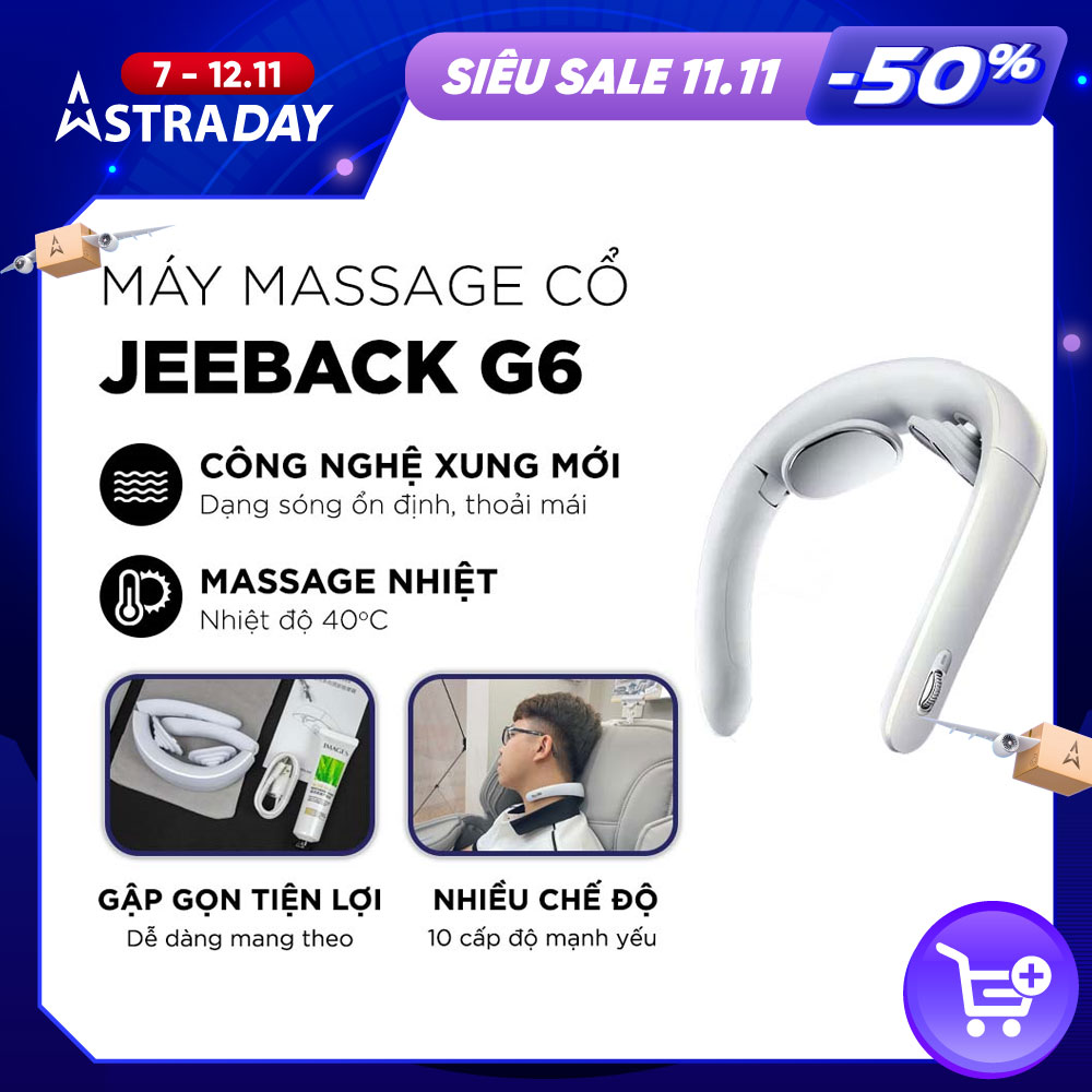 Máy massage cổ vai gáy Jeeback G6 thông minh Hàng chính hãng