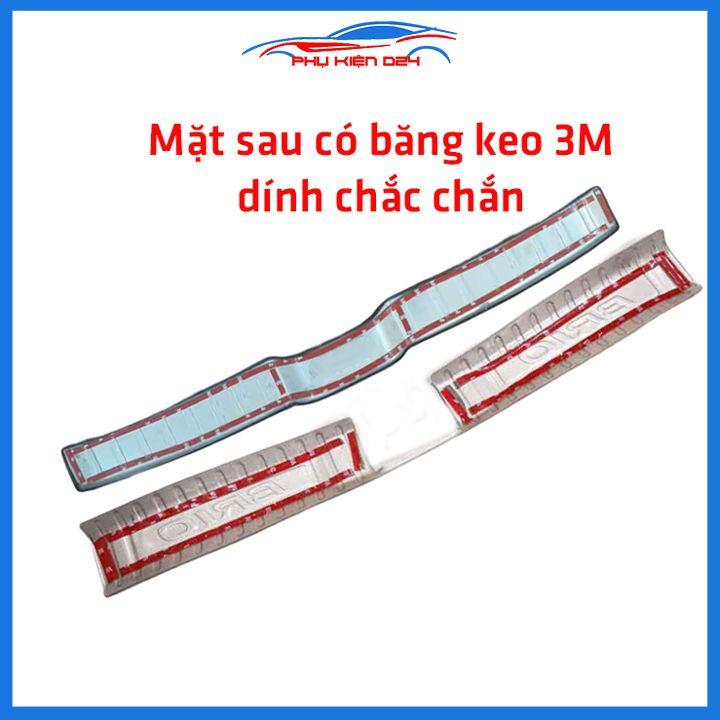 Ốp chống trầy cốp Brio 2018-2019-2020-2021-2022 inox sáng bóng bảo vệ xe chống va đập