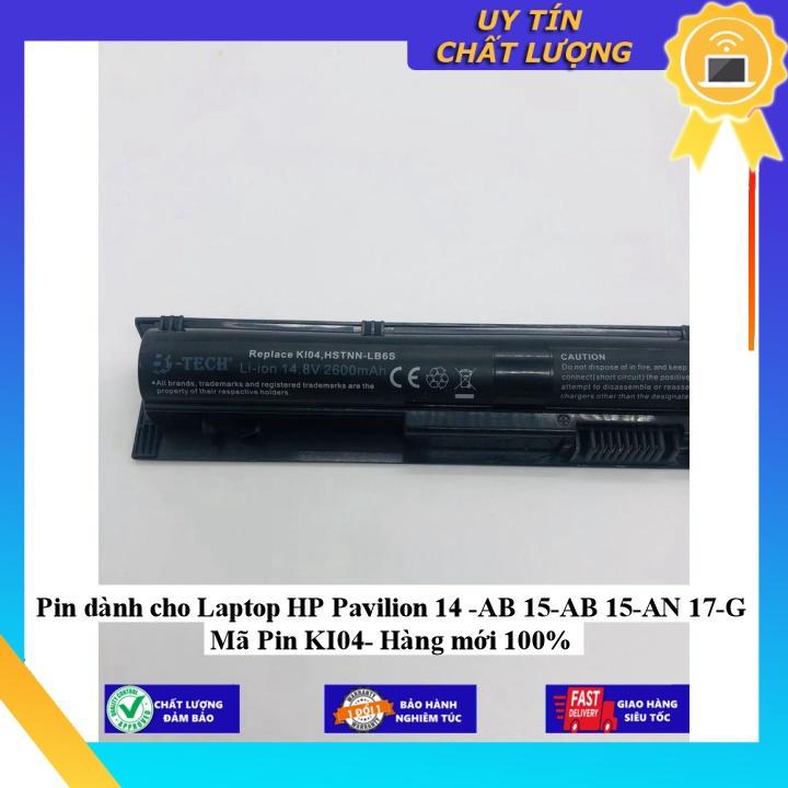 Pin dùng cho Laptop HP Pavilion 14 -AB 15-AB 15-AN 17-G Mã Pin KI04 - Hàng Nhập Khẩu  MIBAT687