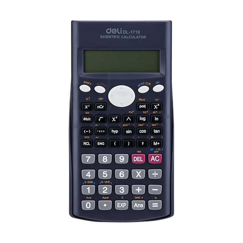 Máy tính kỹ thuật Deli 1710 Scientific Calculator 10+2 Digits Giao màu ngẫu nhiên