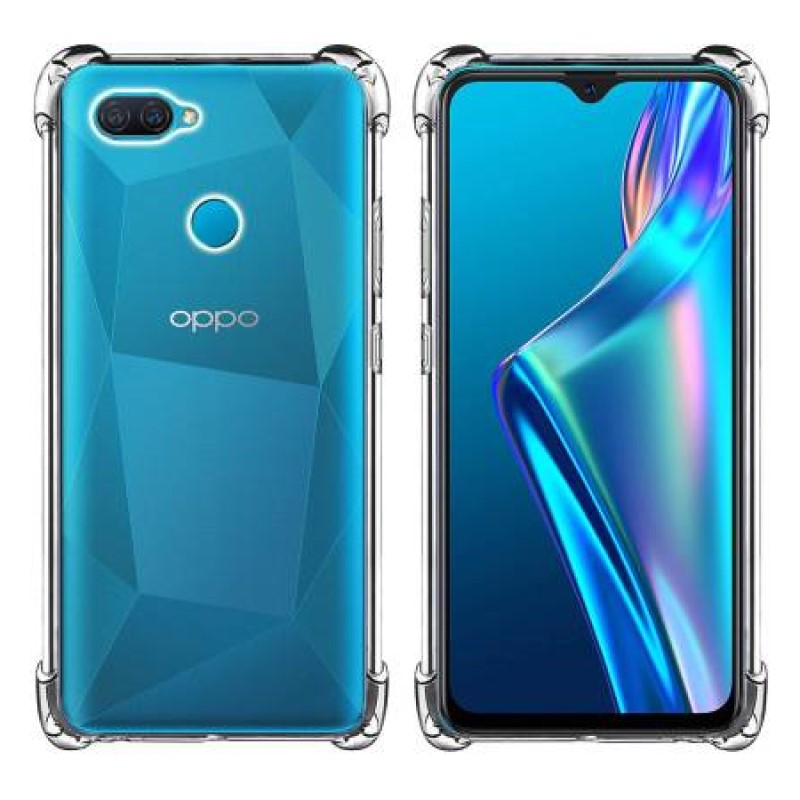 Ốp lưng cho Oppo A1k A3s A5s A7 A9 A12 A16k A17k A31 A37 A39 A52 A53 A54 A55 A57 A71 A73 A74 A76 A77 A83 A91 A92 A94 A96 5G 4G trong suốt chống sốc bật led phát sáng