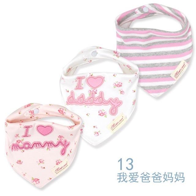 Set 3 Yếm Tam Giác Mom's Care Cao Cấp