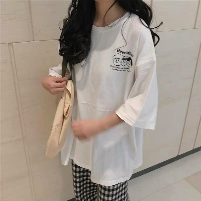 Áo thun Tay lỡ Unisex  Freesize từ 40-70kg