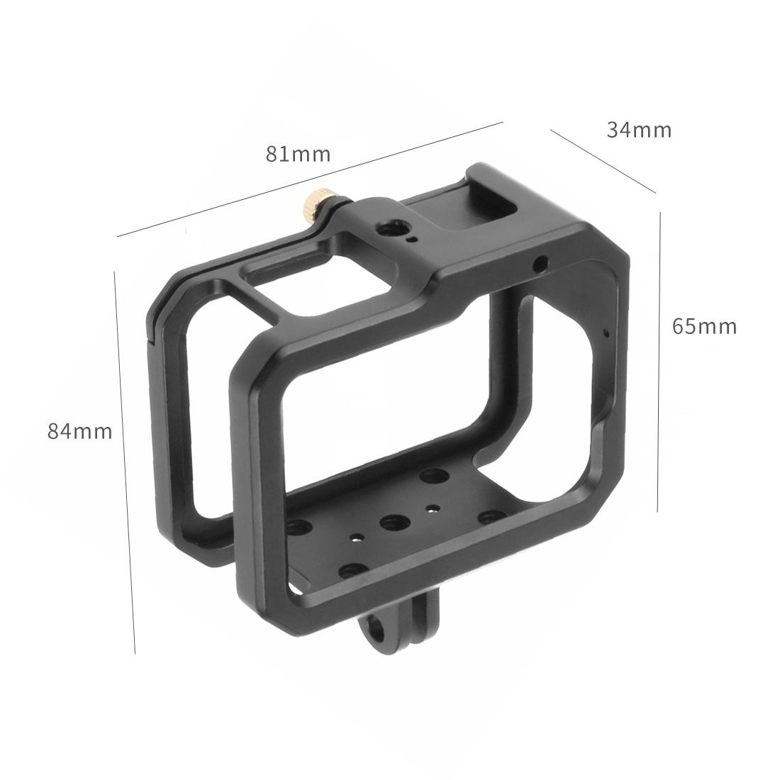 Hợp Kim Nhôm Khung Máy Ảnh Lồng Đế Giày Lạnh Từ Bộ Chuyển Đổi Có Thể Gập Lại Cho GoPro Hero 11 10 9 Phụ Kiện Làm Mát Lồng Giàn Khoan