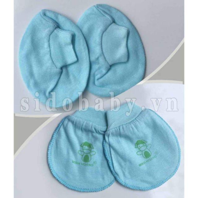 Bộ bao chân và bao tay loại chun bản to chống lằn cho bé/nhiều màu