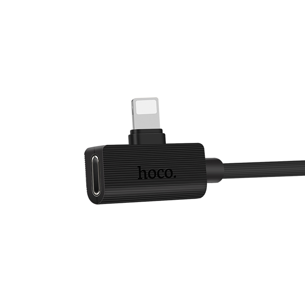 Hoco - Jack chuyển đổi 2 in 1 LS9 Micro USB - 1 đầu sạc Lightning - 1 đầu tai nghe Lightning - Chính Hãng