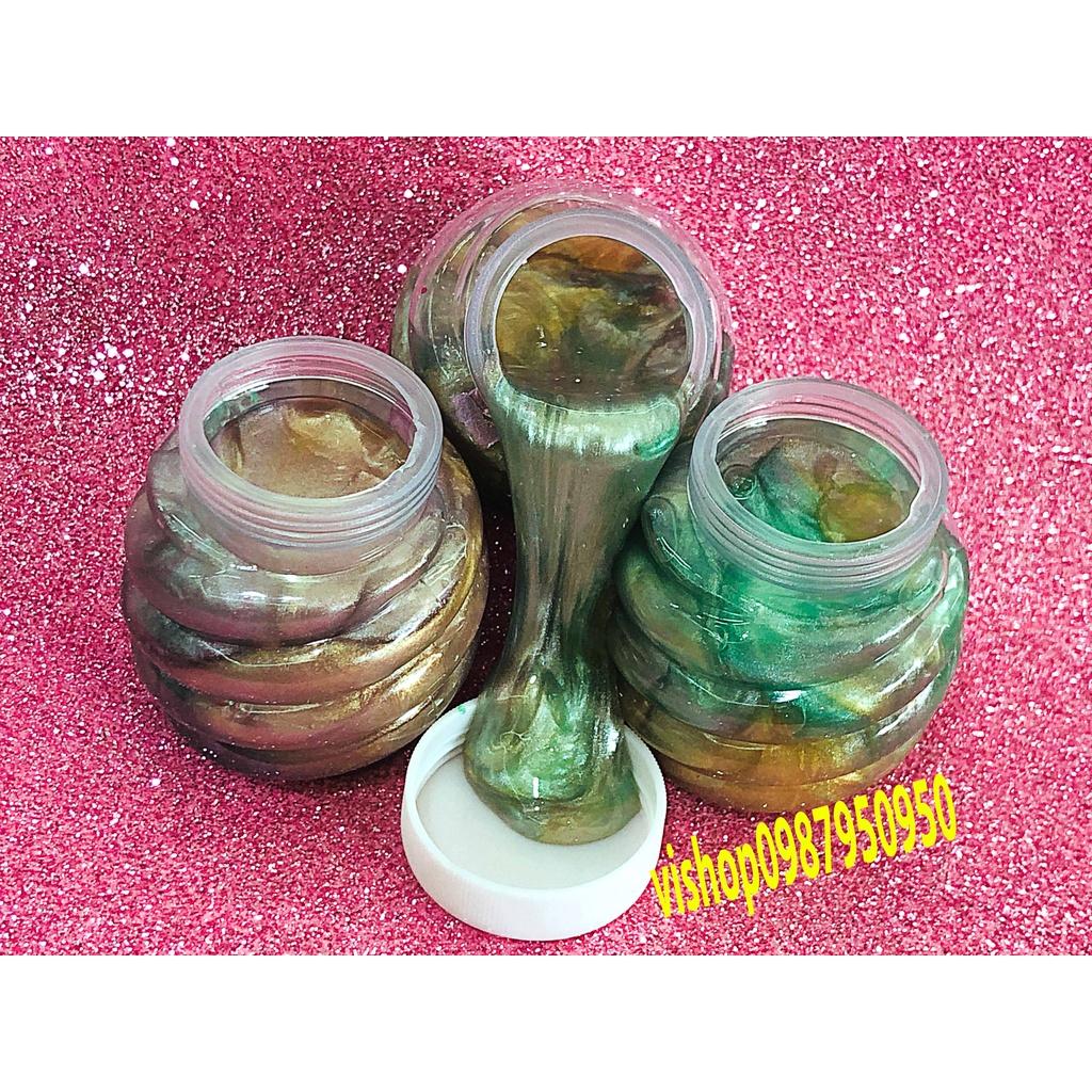 SLIME Hình Quả Dứa Phối Màu Galaxy cực đẹp thiết kế độc đáo ấn tượng Đồ chơi Slam Gudetama