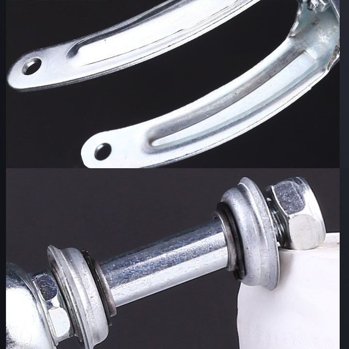 Phuộc trước xe lăn bằng thép mạ chống gỉ có hoặc không có bánh xe tùy chọn
