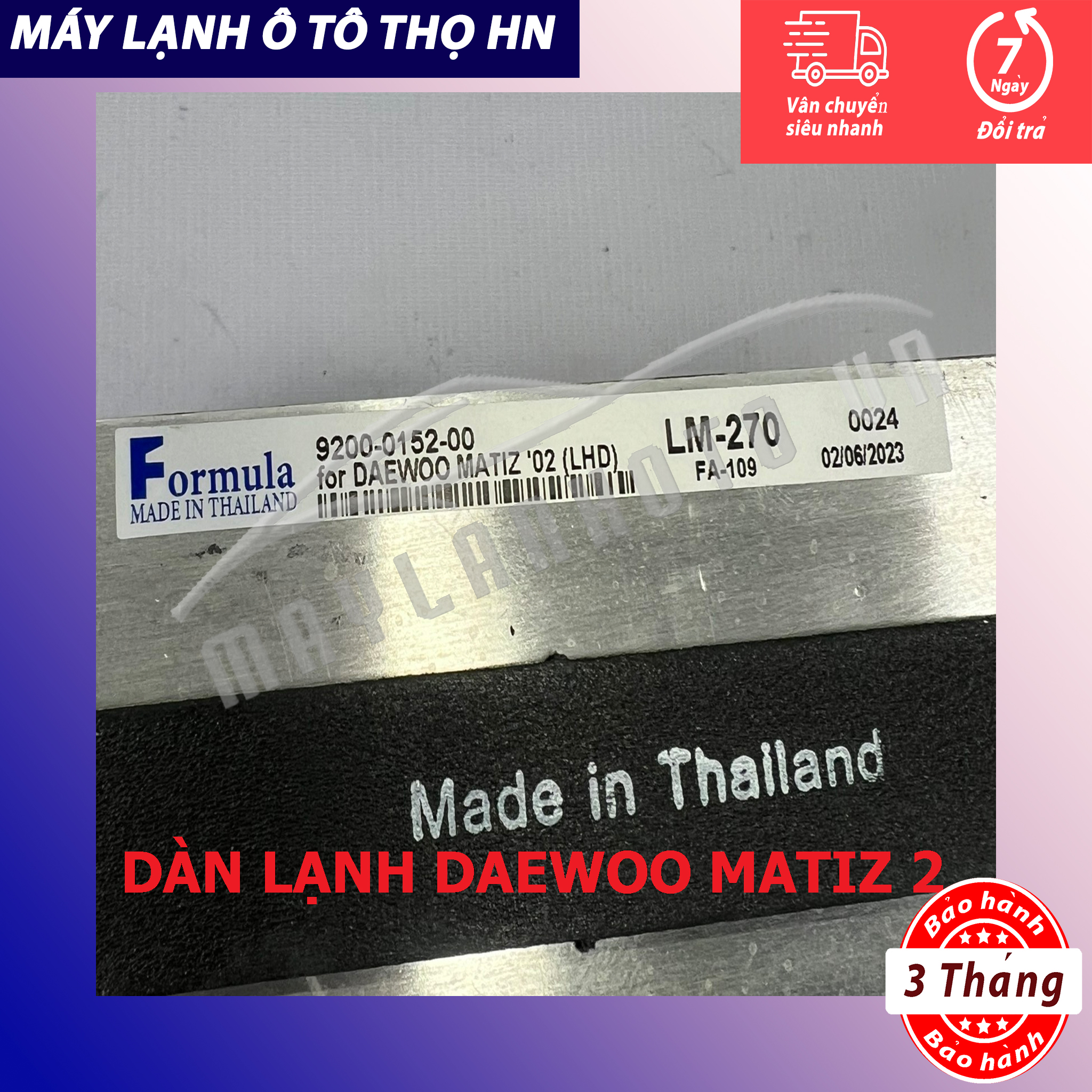 Dàn lạnh Daewoo Matiz 2 Hàng xịn Thái Lan