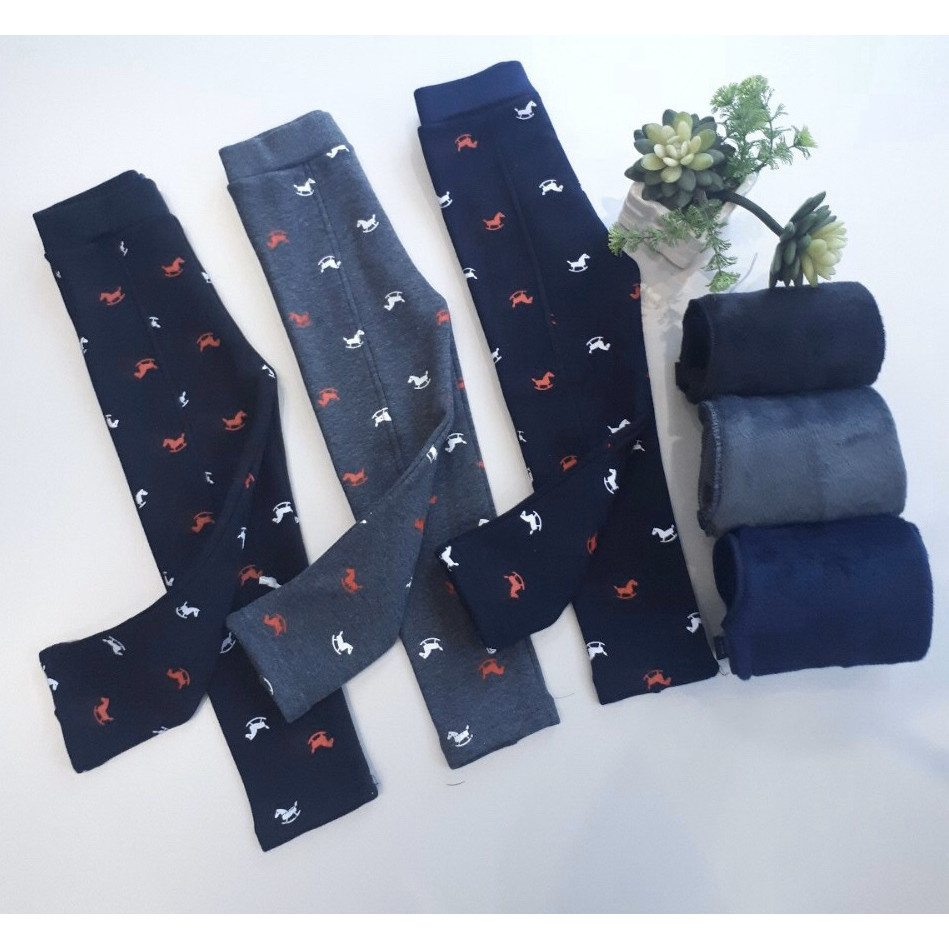 Legging nỉ lót lông cho bé gái 4-12 tuổi