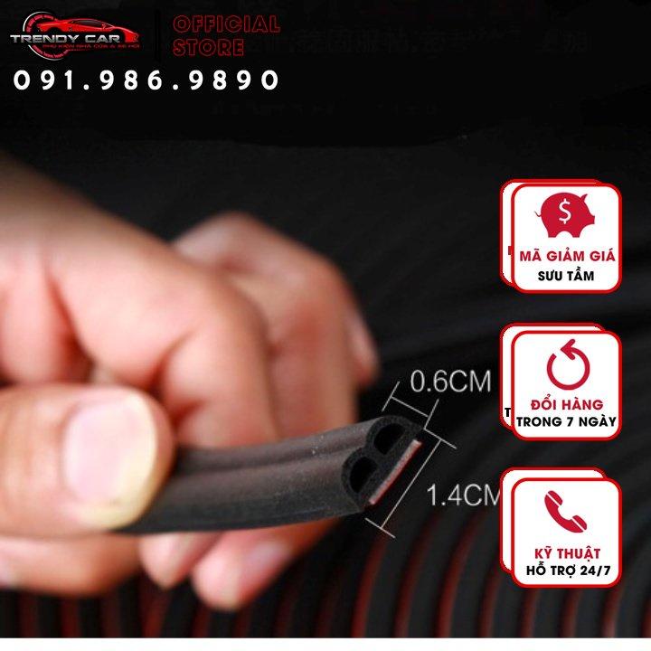 Cuộn 3 m Gioăng cao su chống ồn chữ B cho ô tô | Ron cao su chữ B cách âm chống ồn cho xe hơi